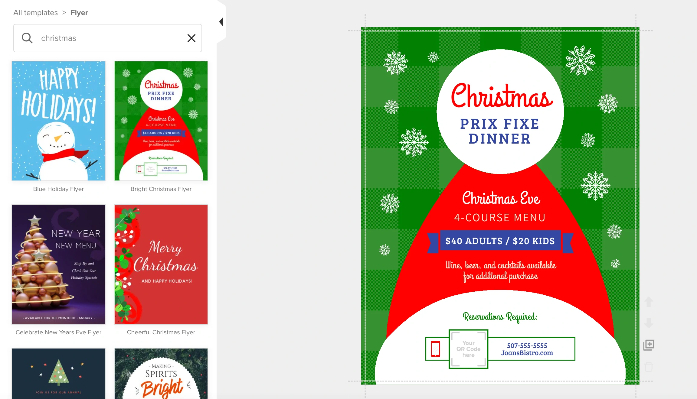 free holiday flyer templates