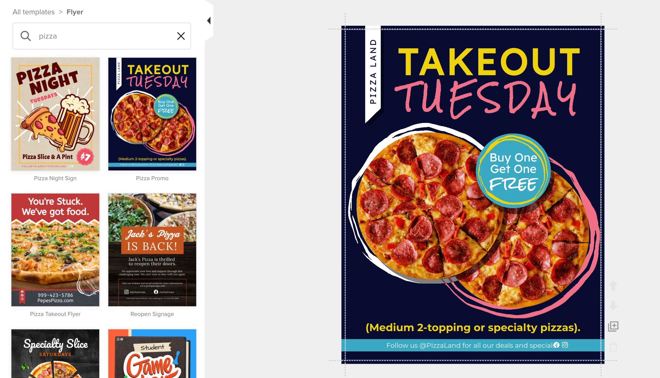 Create Pizza Flyers