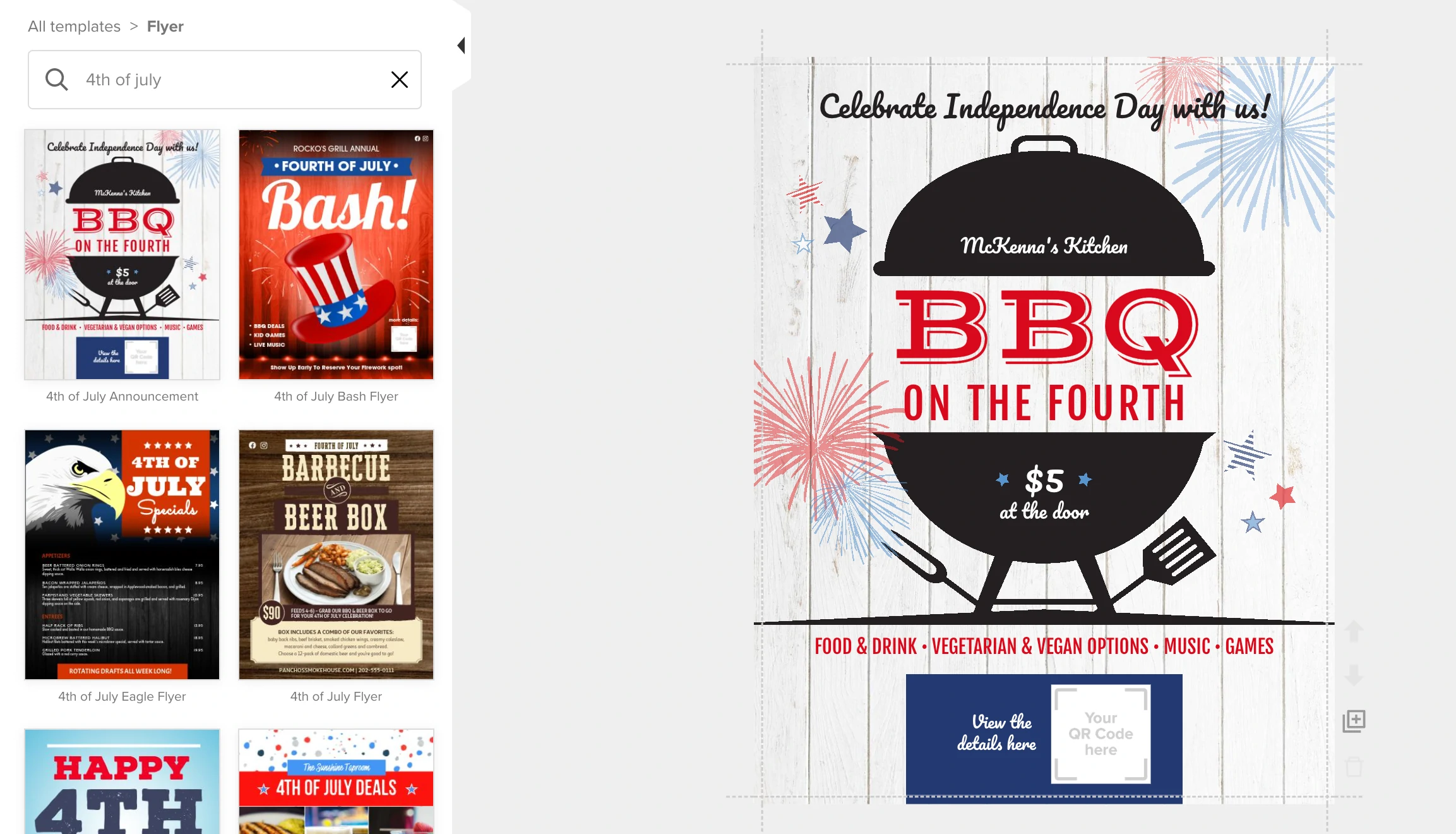 Design Fourth of July Flyers