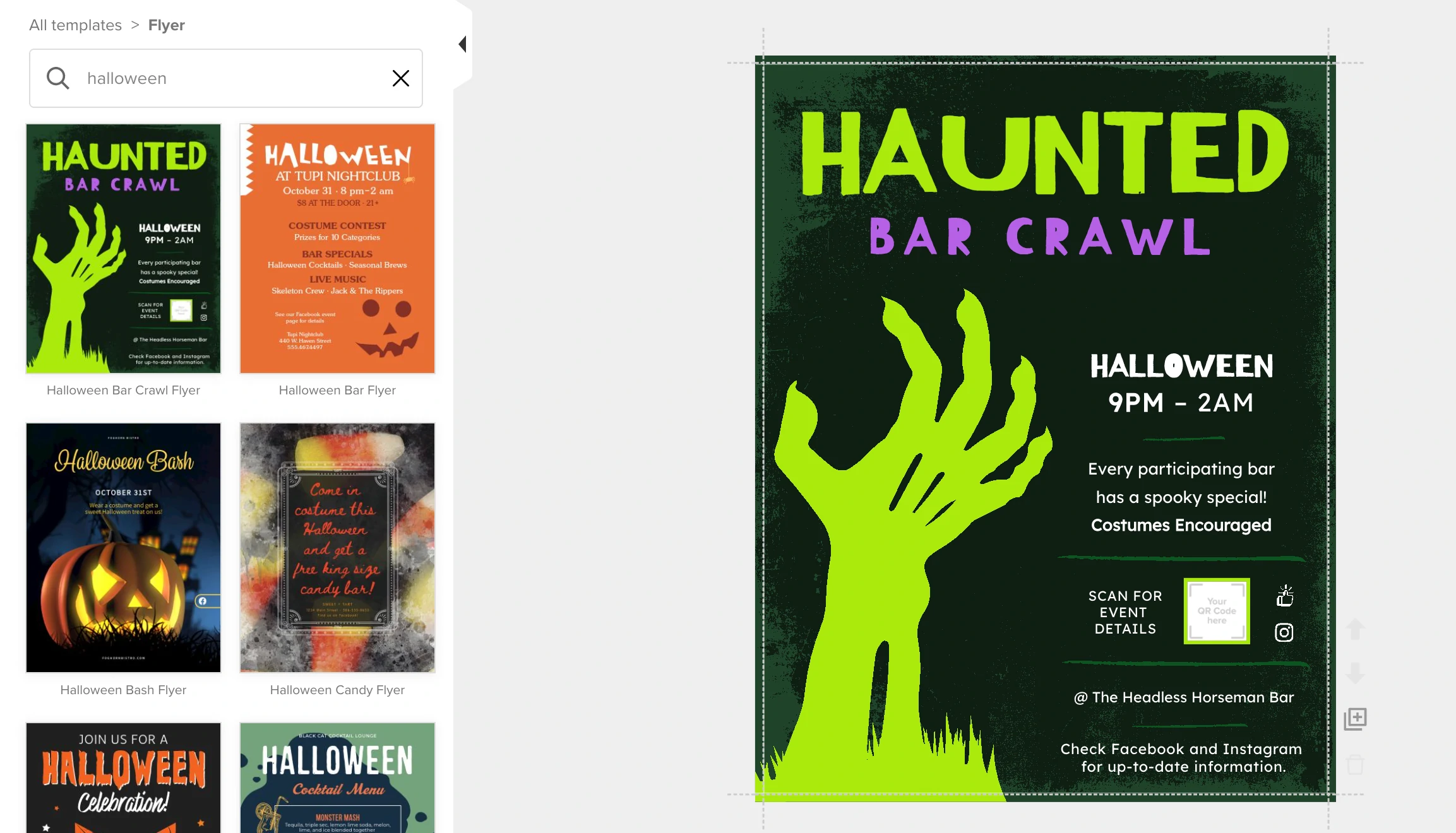 HALLOWEEN CLUB/BAR FLYER Template