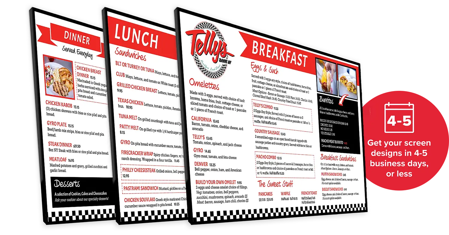 menu services products