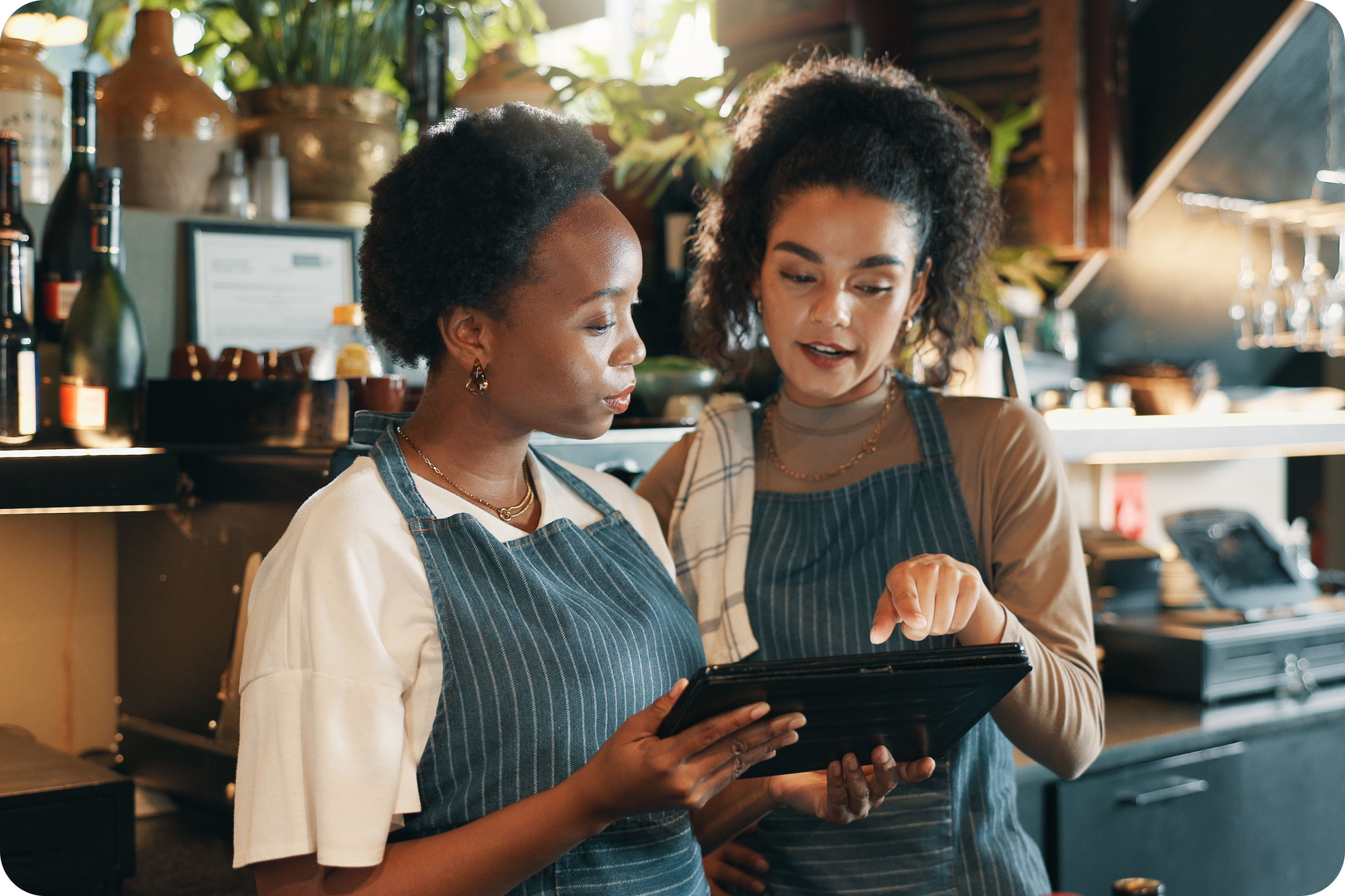 people in restaurant