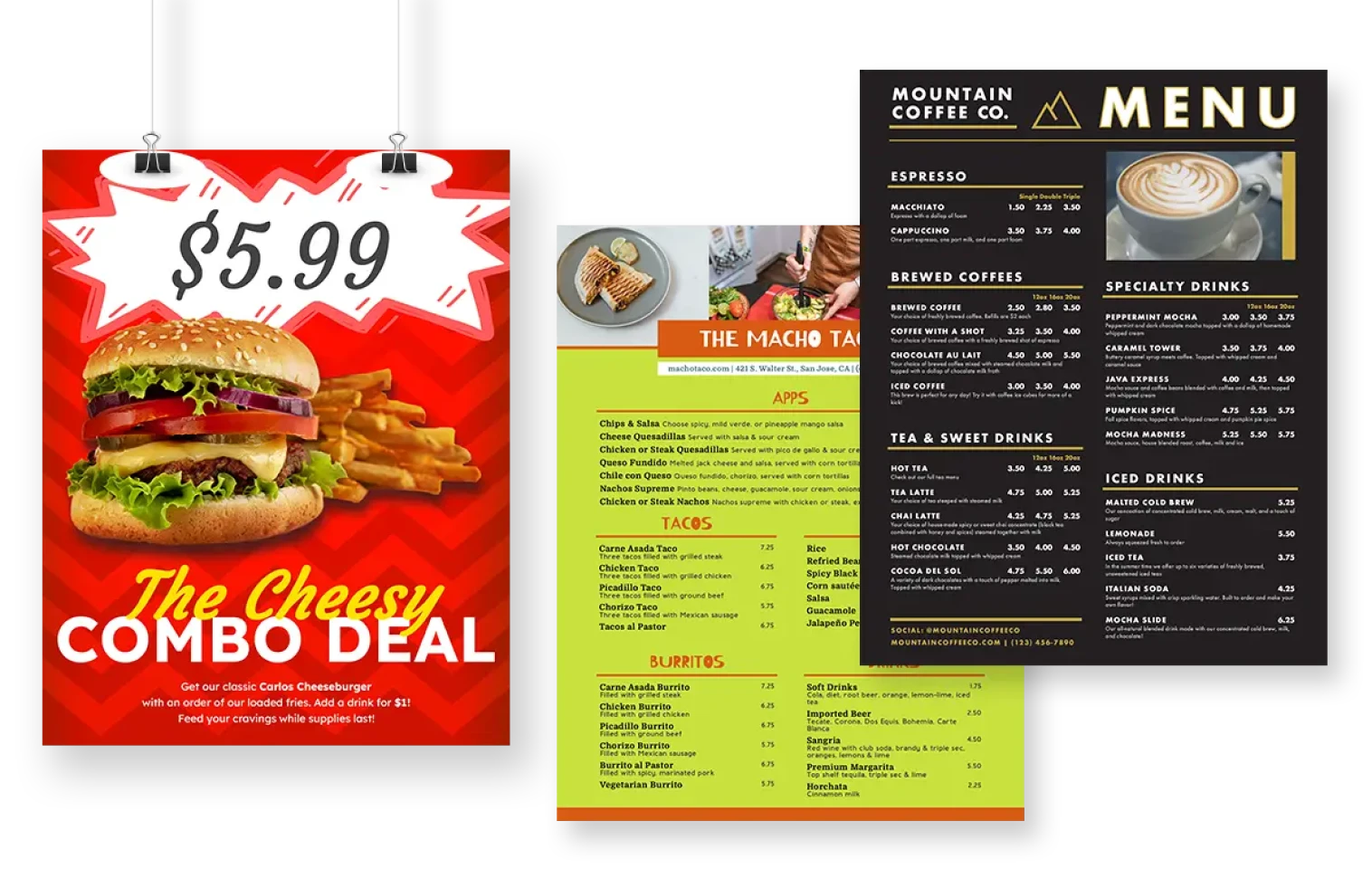 menus