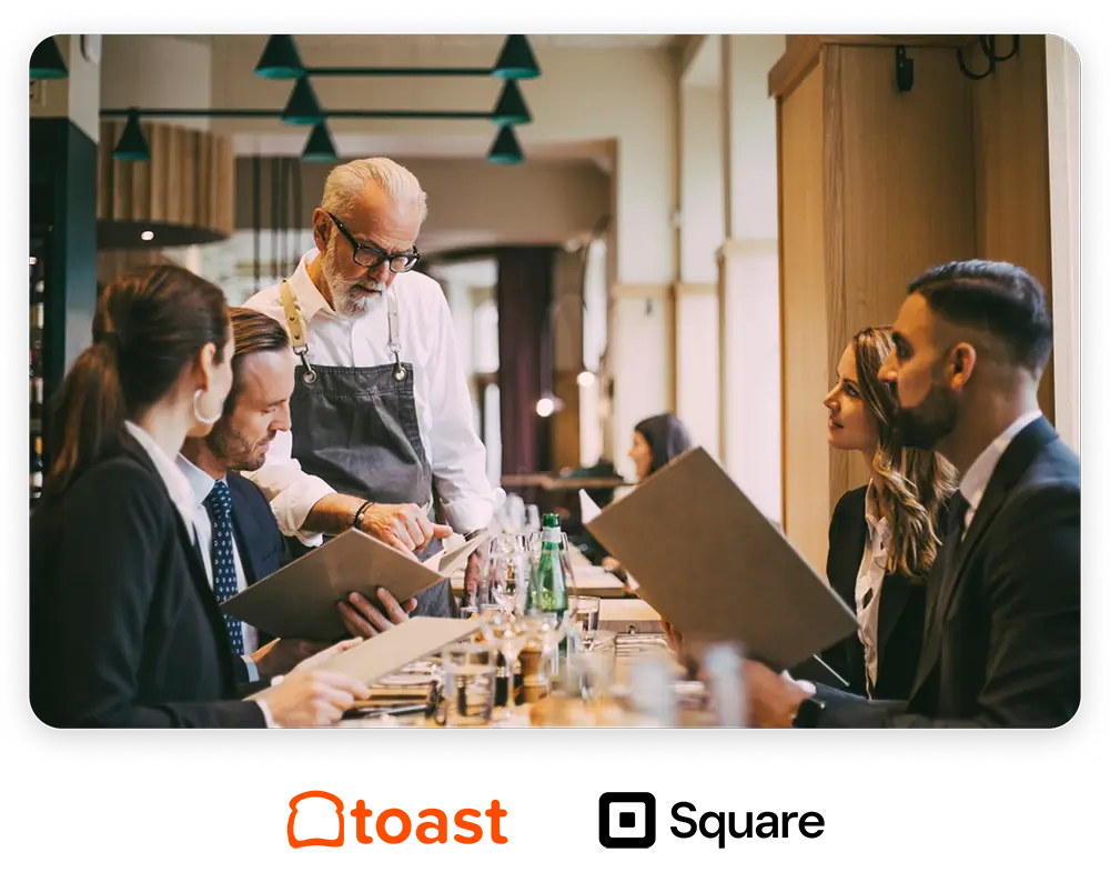 people in a restaurant